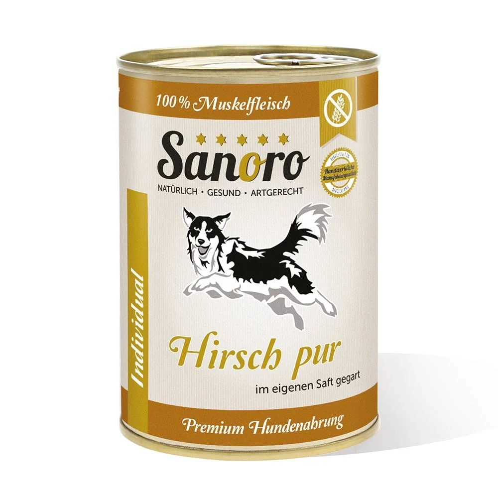 Sanoro 100% Muskelfleisch Hirsch