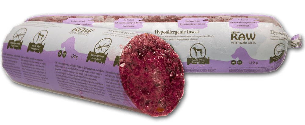 Raw Veterinary Diet 'Hypoallergenic Insect' 10x450g Raw Veterinary Diet 'Hypoallergenic Insect' 10x450g
