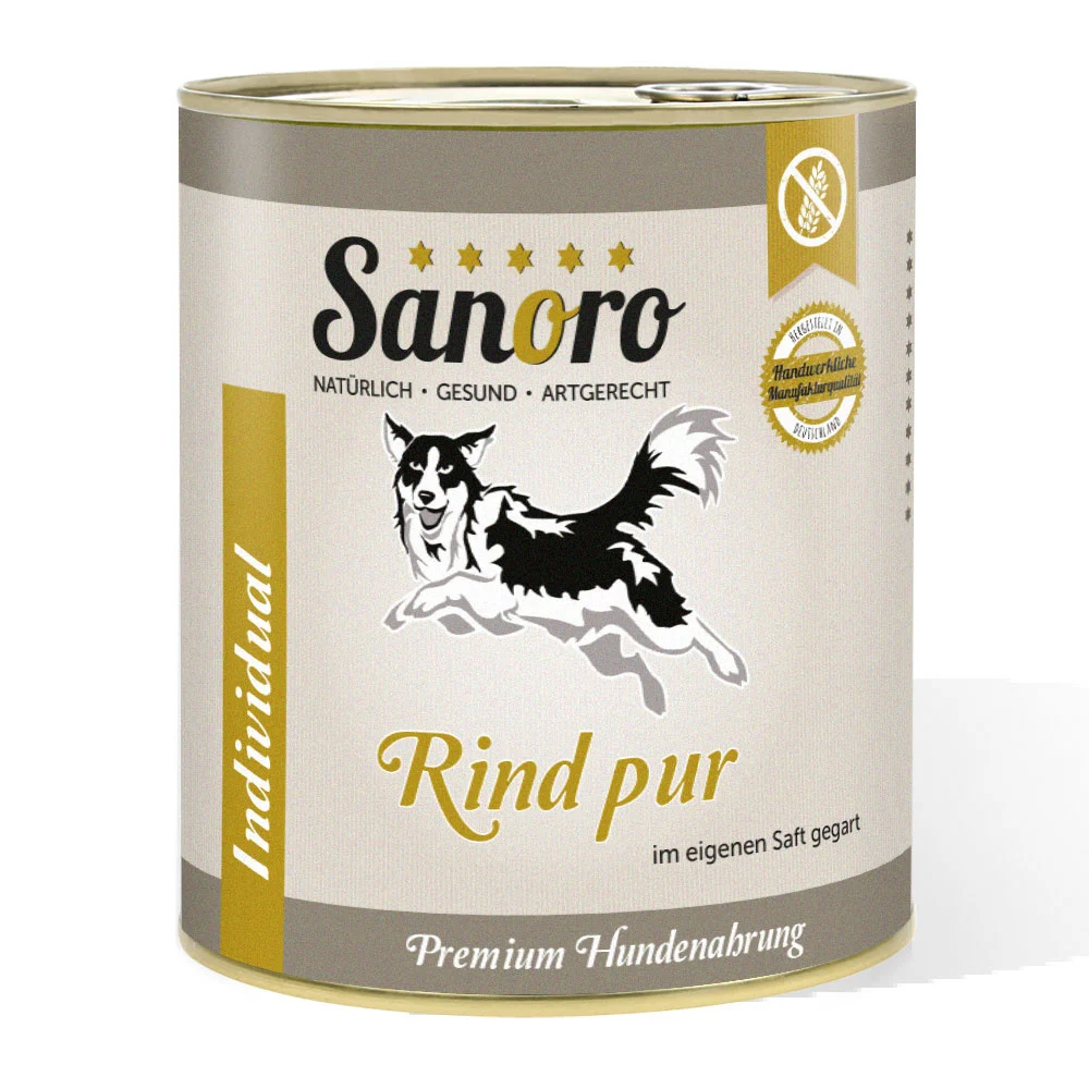 Sanoro 100% Muskelfleisch Rind Pur (Nicht BIO)
