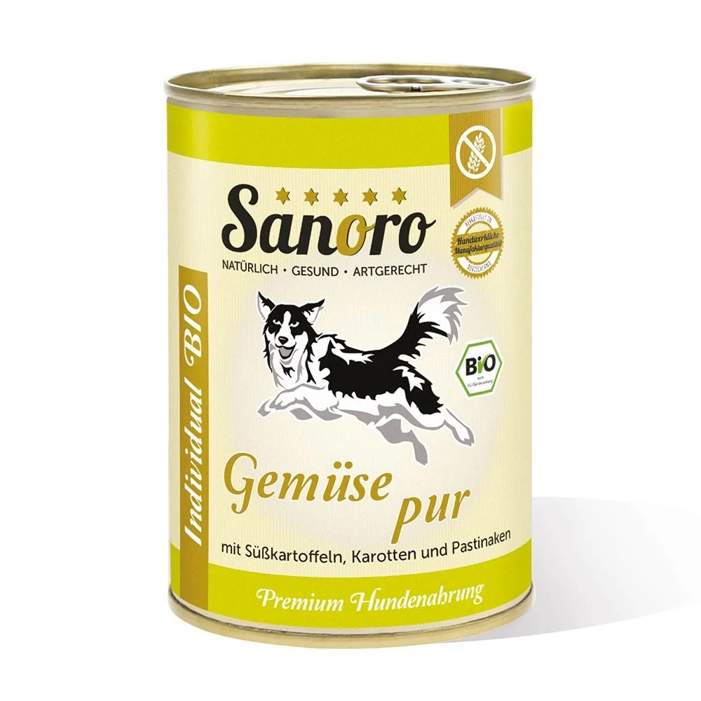 Sanoro BIO Gemüse Mix Pur aus Bio-Süßkartoffel, Bio-Karotte und Bio-Pastinake