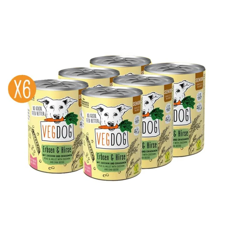 VegDog Senior Erbsen & Hirse