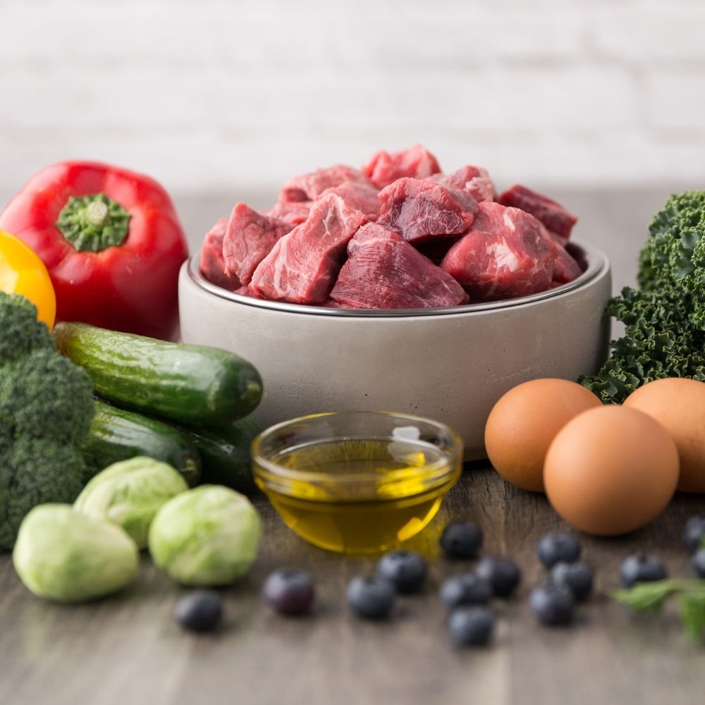Rohes Futter barf Hundefutter roh